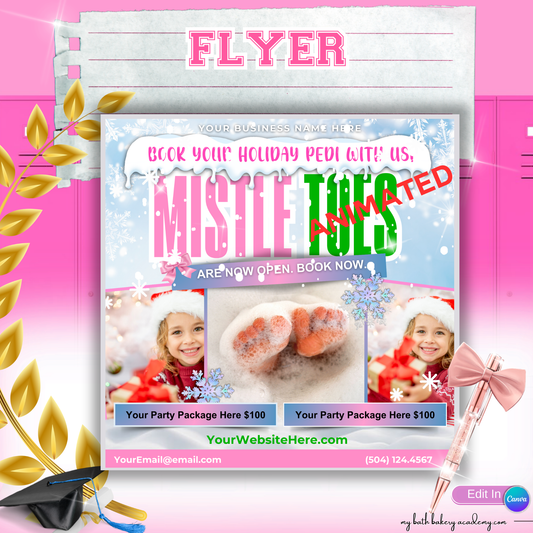 ANIMATED Christmas Flyer - Mistle-Toes Flyer