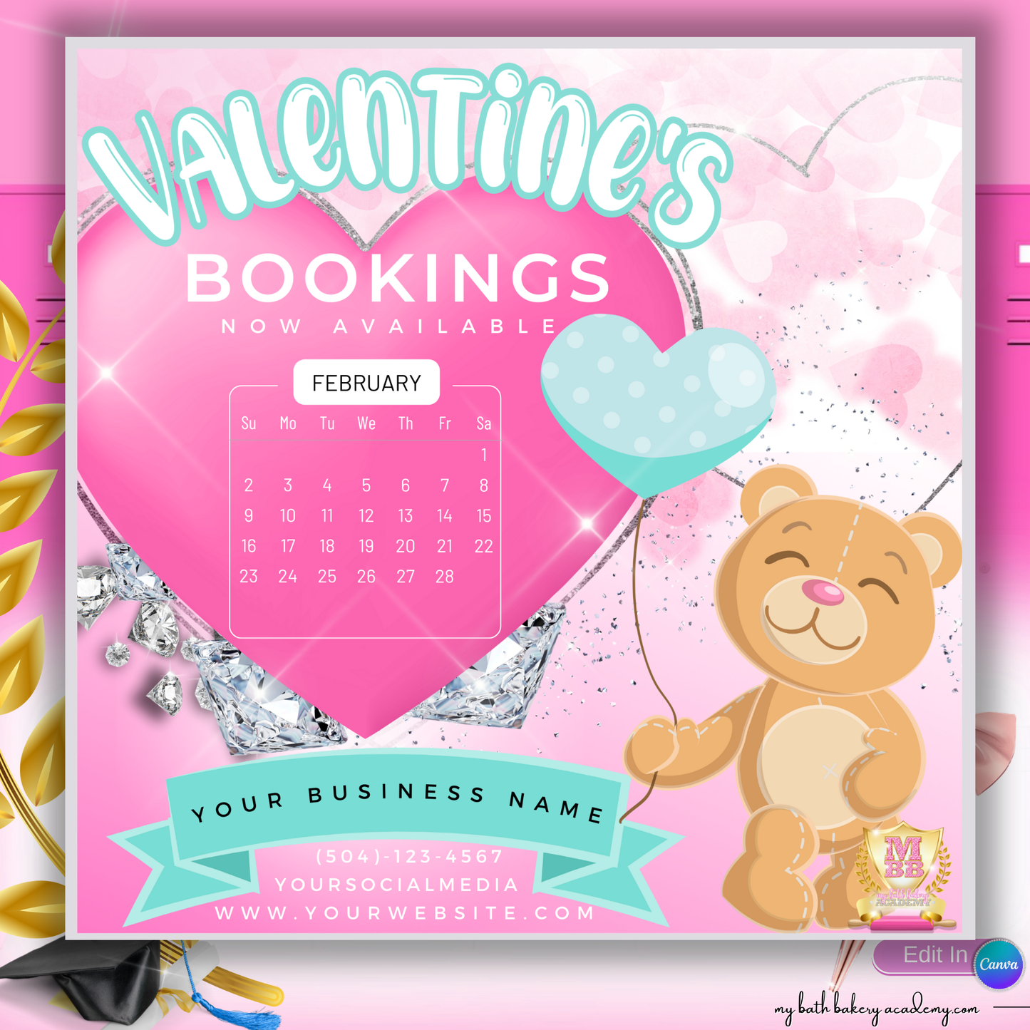 Flyer - Valentine Booking Bear